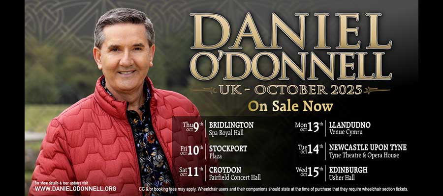 Daniel O'Donnell UK Tour October 2025